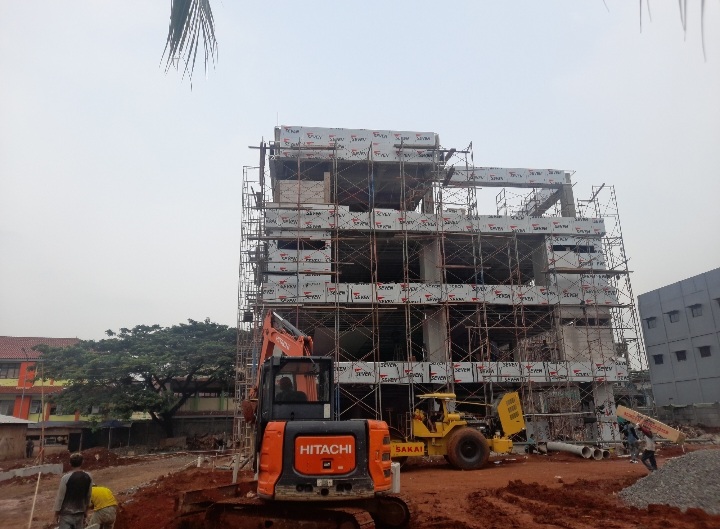 Gedung Manajemen RSUD KiSA sedang dibangun