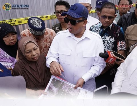 Turun Langsung ke Lokasi Penggusuran Klaster di Kabupaten Bekasi, Menteri Nusron Tegaskan Kehadiran Negara