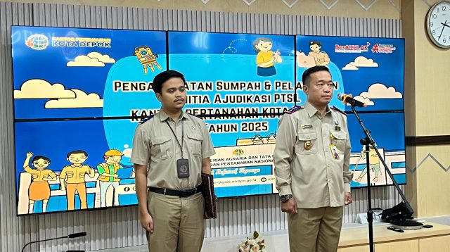 Kantor Pertanahan Kota Depok Lantik Panitia PTSL 2025, Targetkan 850 Sertifikat