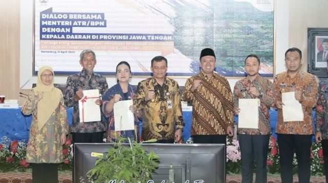 Menteri ATR/BPN Dorong Pemda Jateng Implementasikan Empat Klaster Pertanahan Modern