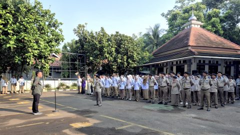 Lantik Definitif, Budi Jaya Pimpin Apel Perdana di Kantah Depok