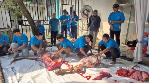 Wujud Syukur dan Kepedulian, Kantor Pertanahan Depok Gelar Penyembelihan Hewan Qurban