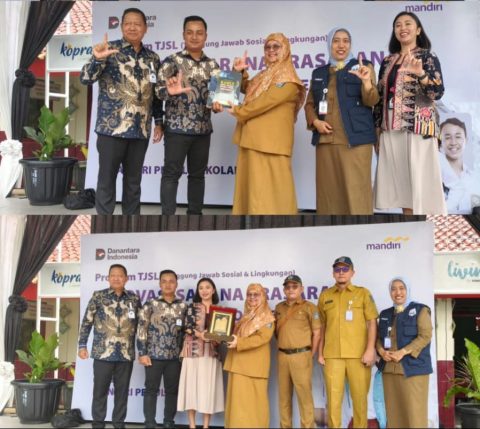 Dr. Triningsih Sambut Bantuan CSR Bank Mandiri bagi SDN Limo 2 Depok