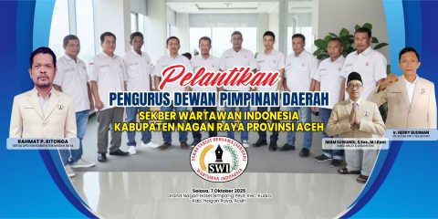 SWI Nagan Raya Dilantik, Fokus Profesional dan Sejahtera