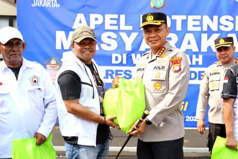 Polres Depok Gelar Apel Bersama Ormas Jaga Kamtibmas