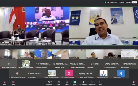 Tingkatkan Indeks Strakom, Biro Humas ATR/BPN Beri Arahan Teknis di Papua Barat