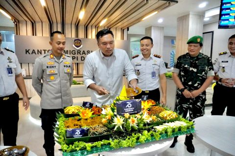 Rutan Depok Hadiri Syukuran Hari Bakti Imigrasi ke-76 di Kantor Imigrasi
