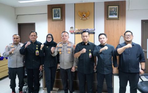 Perkuat Sinergi, BPN Kota Depok Silaturahmi ke Polres Metro Depok